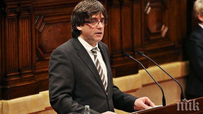 Карлес Пучдемон ще остане в Брюксел поне до изборите за автономия на Барселона