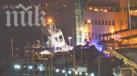 чудовищен кораб събори кула порта генуа загинали