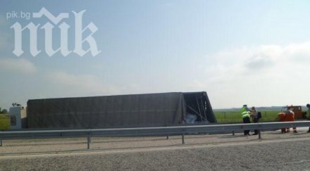 турски тир преобърна русе