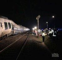 Всички пътници от влаковата катастрофа в Германия са извадени