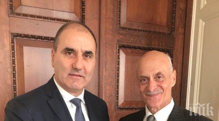 цветанов срещна бившия секретар вътрешната сигурност сащ майкъл чертоф