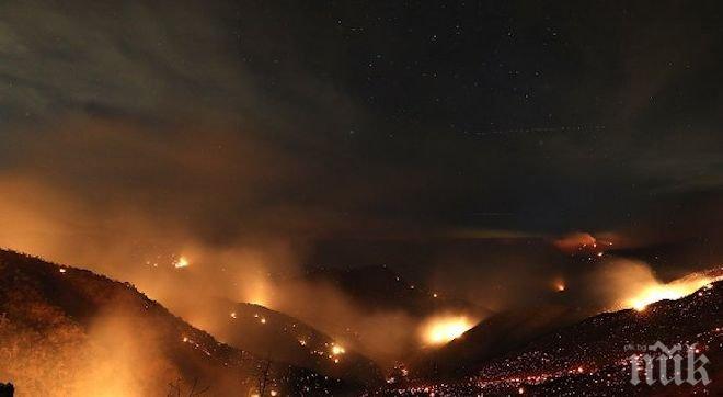 Огнен ад! Пожарите в Калифорния остават извън контрол