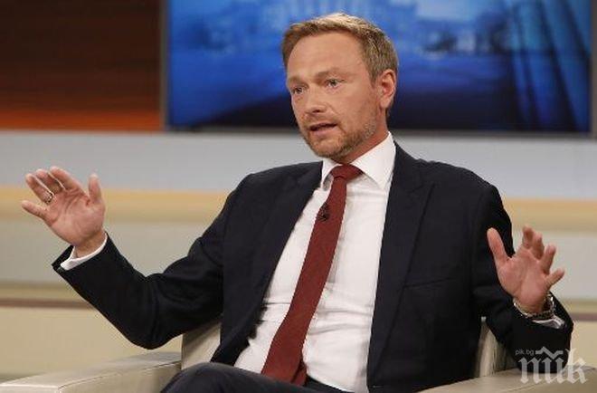 Рейтинг! Подкрепата към Кристиан Линднер пада след провала на коалиционните преговори в Германия
