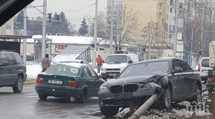 първо пик страшен удар дружба джигит бмв отсече стълб