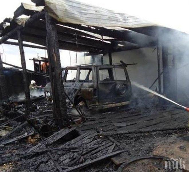 БЕЛЯ! Пожар изпепели помещения в района на жандармерията в Бургас