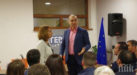 цветан цветанов обеща казанлък реконструкцията надлеза града приоритет