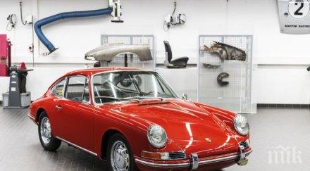 години работа порше реставрира спортния модел 911 1964 година