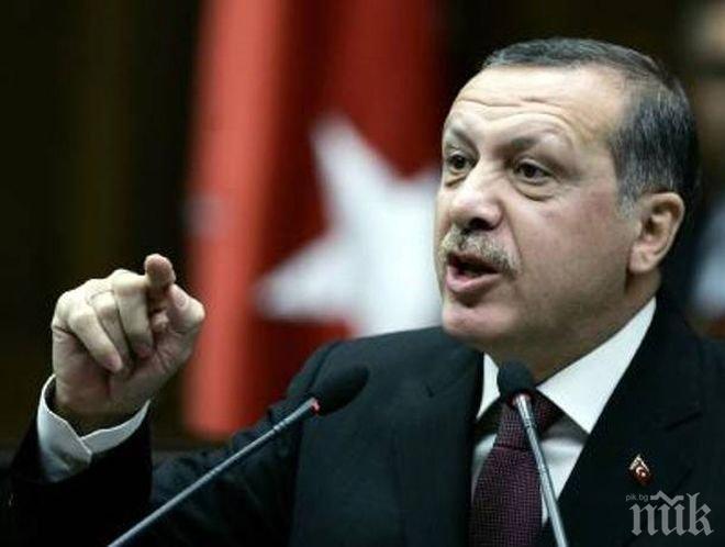 Реджеп Тайип Ердоган: Турция ще прочисти границата от сирийски кюрди