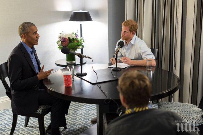 Принц Хари интервюирал Барак Обама