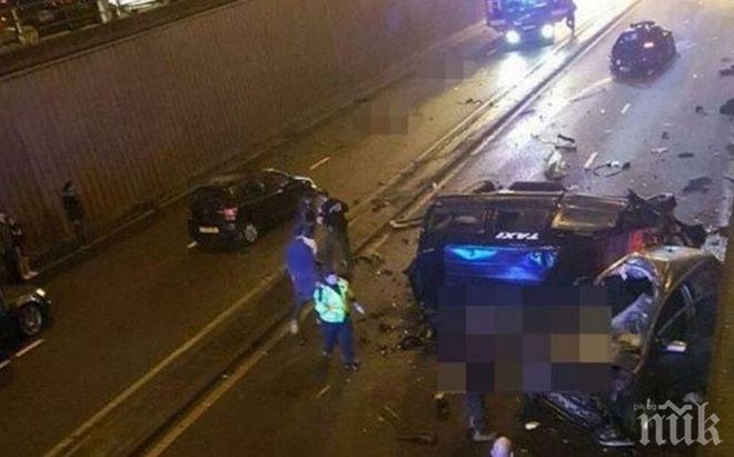 Ужасяващо! Шестима загинали след верижна катастрофа в Бирмингам