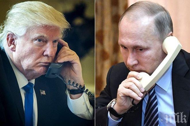 По телефона: Владимир Путин и Доналд Тръмп обсъдиха разрешаването на ядрената криза на Корейския полуостров