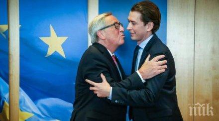 жан клод юнкер подкрепи коалиционното споразумение австрия