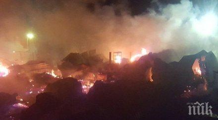 огнен ленинградска област русия изгоряха няколко дървени къщи ски курорт