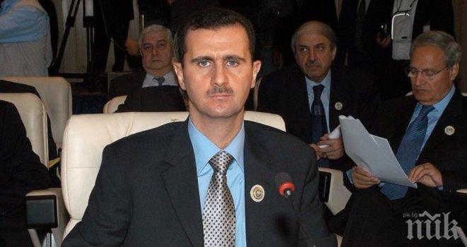 Асад обвини Франция в подкрепа на терористите
