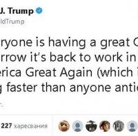 Доналд Тръмп призова американците след Коледните празници да се върнат на работа, за да направят САЩ велика нация