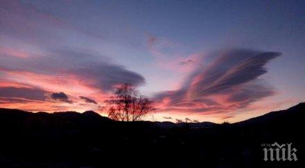 коледно чудо ангелски криле кръст небето велинград бъдни вечер снимки