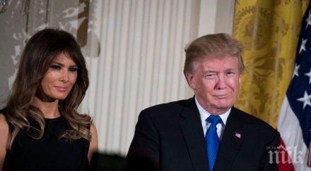 мелания доналд тръмп проследиха дядо коледа