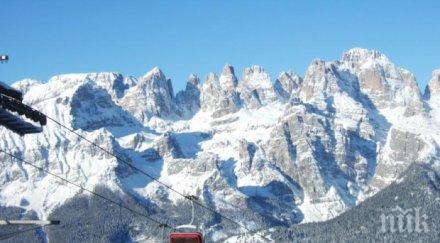 луд екшън закъсалите скиори лифт френски курорт свалени хеликоптер видео