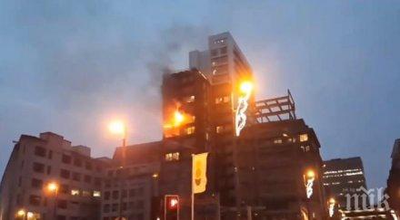 пожарът манчестър овладян един пострадал приет болница