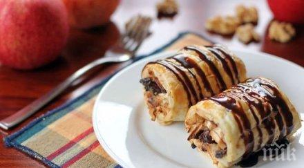 бутерки ябълки орехи стафиди