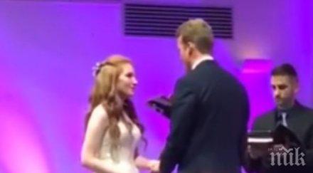 забиеш нос мъж издържа протяжна сватбена церемония припадна видео