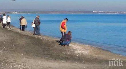 бургас юни стотици излязоха плажа снимки