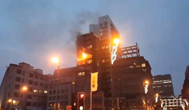 Пожарът в Манчестър е овладян, един пострадал е приет в болница