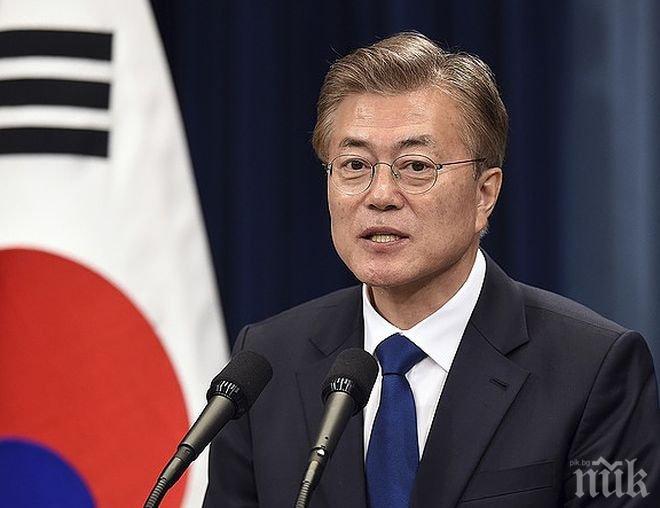 Президентът на Южна Корея нареди на правителството да се подготвя за преговори с КНДР за допускане до участие в Олимпиадата