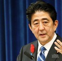 Премиерът на Япония очаква конкретни стъпки от Пхенян в преговорите със Сеул