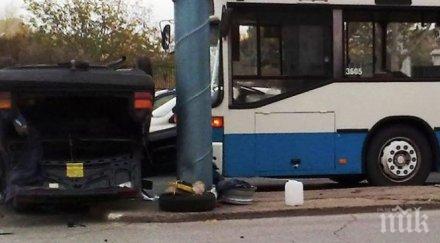 четирима души пострадали врязване автобус градския транспорт банков клон близост аахен