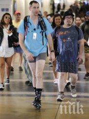 година без панталони метрото