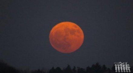 явление синя кървава луна съчетаят края януари