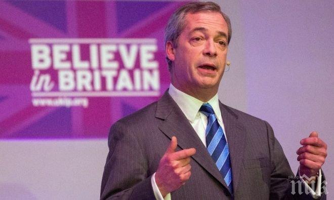Найджъл Фараж твърди, че е гласът на 17,4 млн. британци, гласували за Брекзит