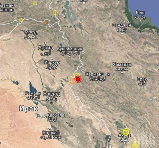 СИЛЕН ТРУС! 5 по Рихтер удари между Иран и Ирак 