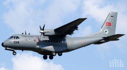 турски военно транспортен самолет извършил нарушение въздушното пространство гърция