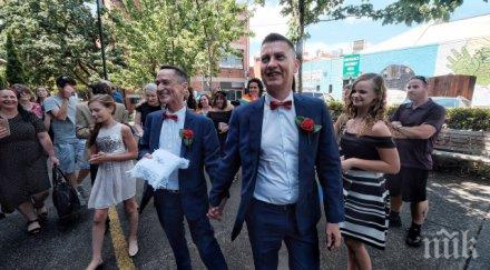 първите еднополови бракове бяха сключени австралия снимки