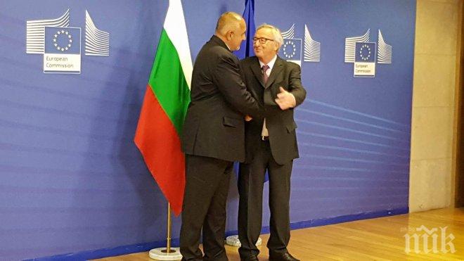 Борисов разговаря на четири очи с Юнкер