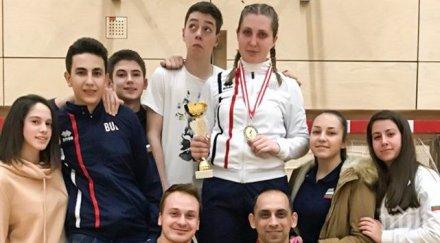 млада българка прави фурор фехтовката