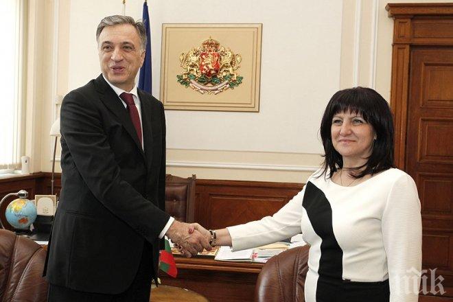 Президентът на Черна Гора след срещата с Караянчева: Българското европредседателство е важно за Западните Балкани