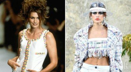 карл лагерфелд подготвя колекция дъщерята синди крауфорд снимки