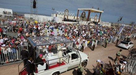 папата слезе папамобила заради пострадала полицайка видео