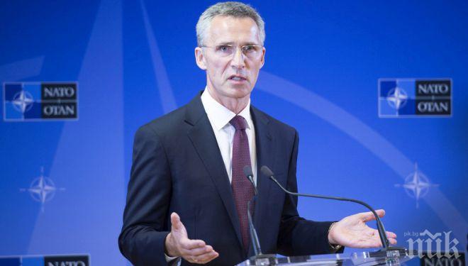 Столтенберг: Пред НАТО има място за нови знамена, но план Б за Македония няма