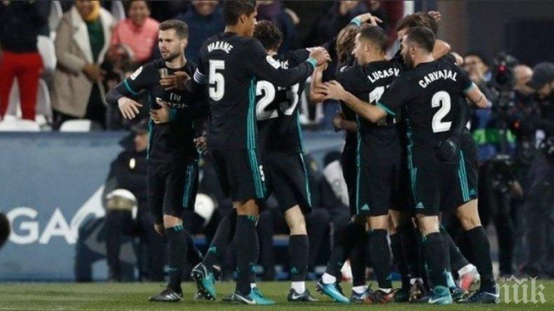 Реал (Мадрид) се върна на победния път с измъчен успех за Купата на Испания 