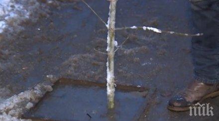 майка падна бебето улична шахта