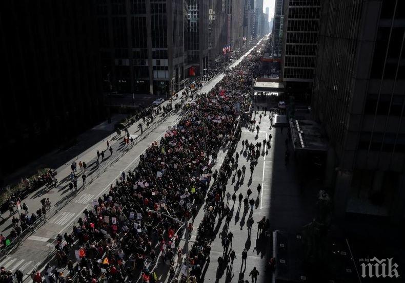 Стотици се включиха в анти-Тръмп протестите в САЩ