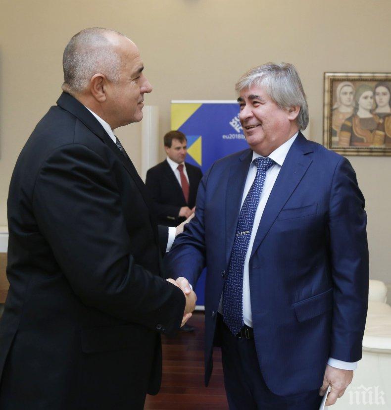 Премиерът Бойко Борисов се срещна с руския посланик Анатолий Макаров