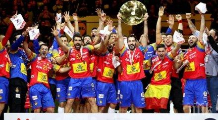 испания спечели първата европейска титла хандбал мъжете