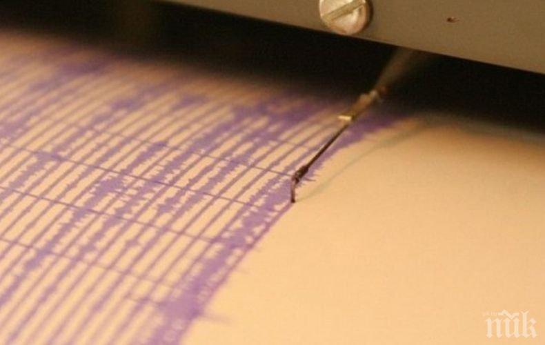 Край бреговете на Панама е регистрирано земетресение с магнитуд 5,7 по Рихтер