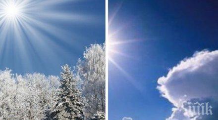 прекрасна прогноза изпращаме работната седмица слънце пролетни температури