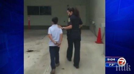 полицията маями задържа седемгодишно момче нападение учителка